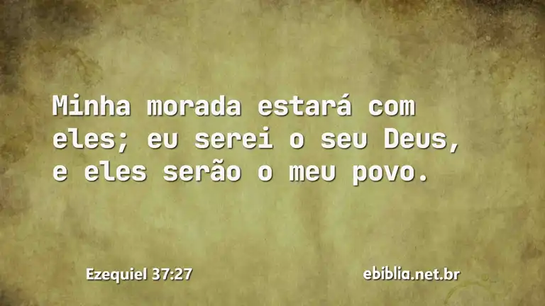 Ezequiel 37:27