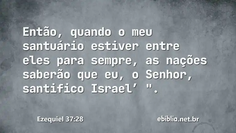 Ezequiel 37:28