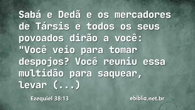 Ezequiel 38:13