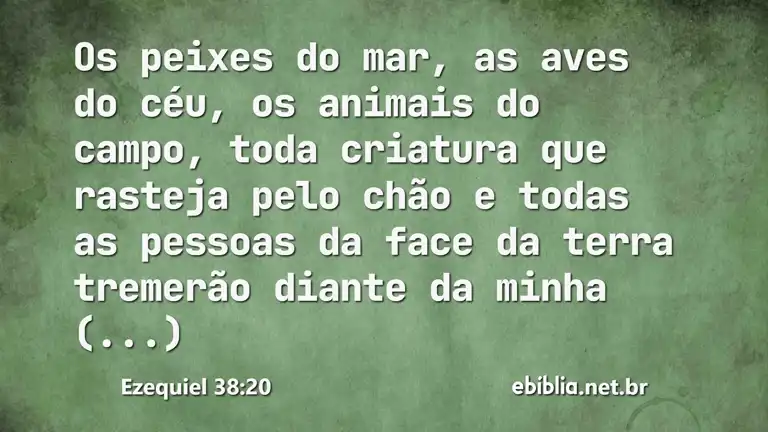 Ezequiel 38:20