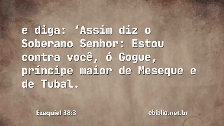 Ezequiel 38:3