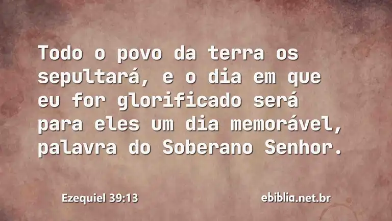 Ezequiel 39:13