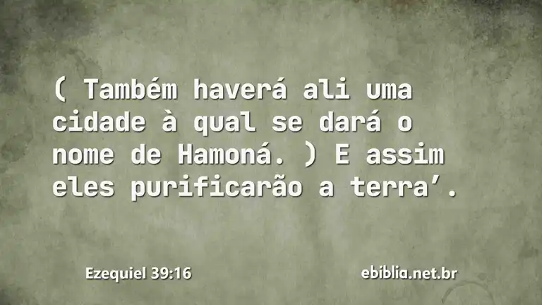 Ezequiel 39:16