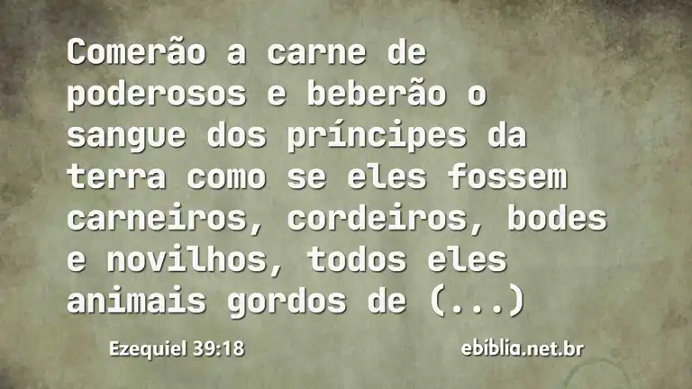 Ezequiel 39:18