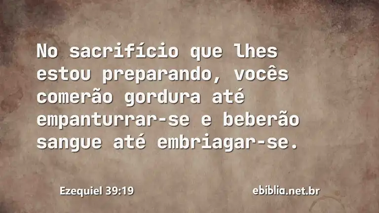 Ezequiel 39:19