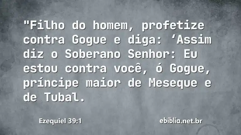 Ezequiel 39:1