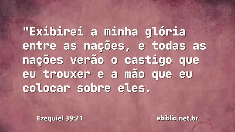 Ezequiel 39:21