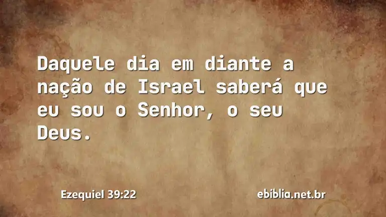 Ezequiel 39:22