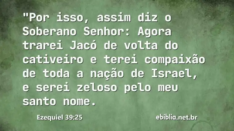 Ezequiel 39:25