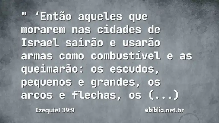 Ezequiel 39:9