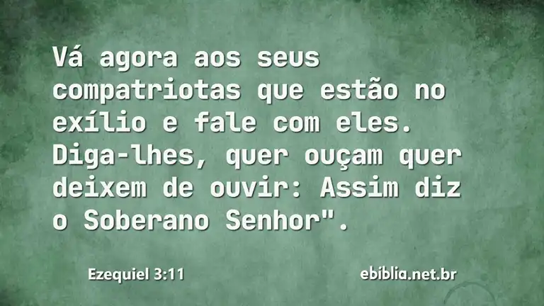 Ezequiel 3:11