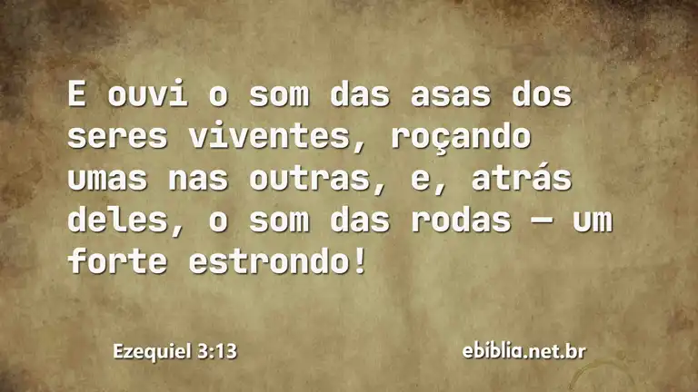 Ezequiel 3:13