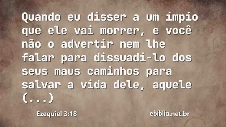 Ezequiel 3:18