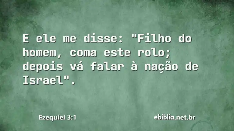 Ezequiel 3:1