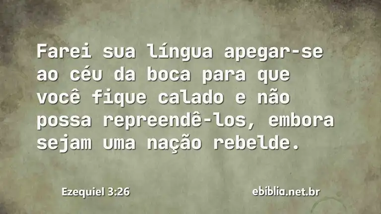 Ezequiel 3:26