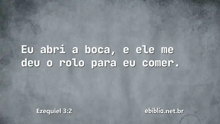 Ezequiel 3:2