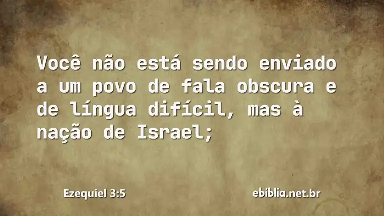 Ezequiel 3:5