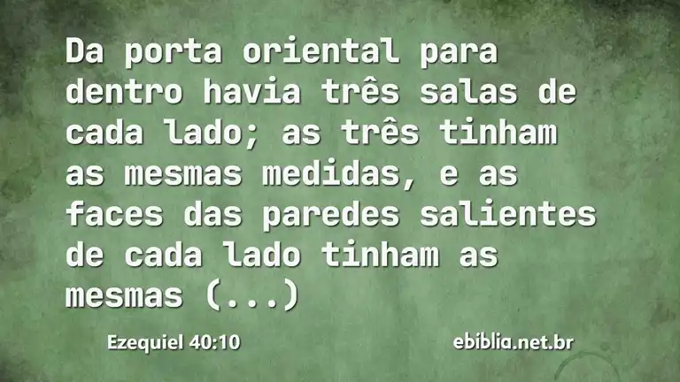 Ezequiel 40:10