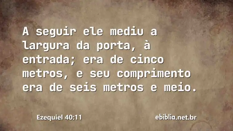 Ezequiel 40:11