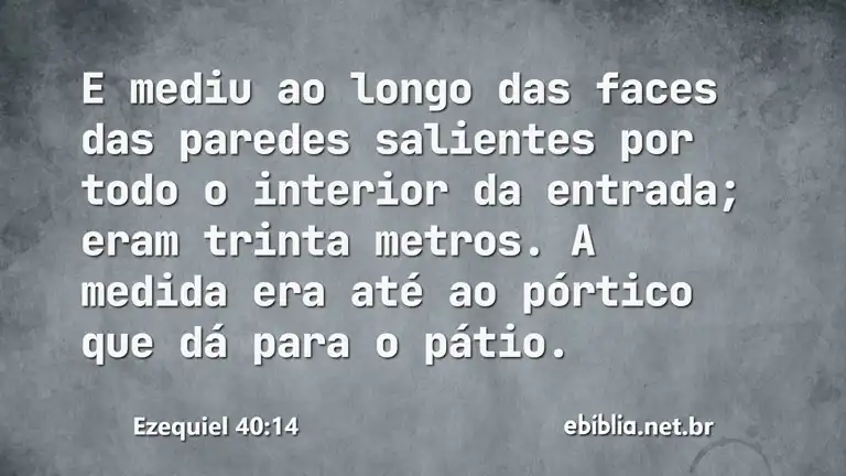 Ezequiel 40:14