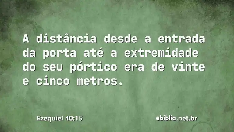 Ezequiel 40:15