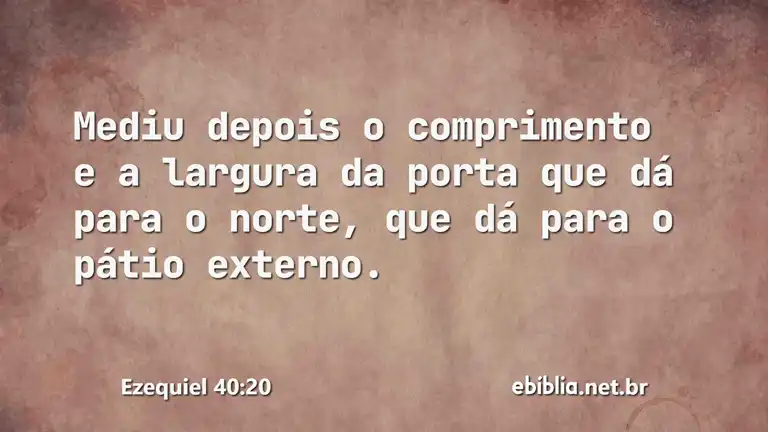 Ezequiel 40:20