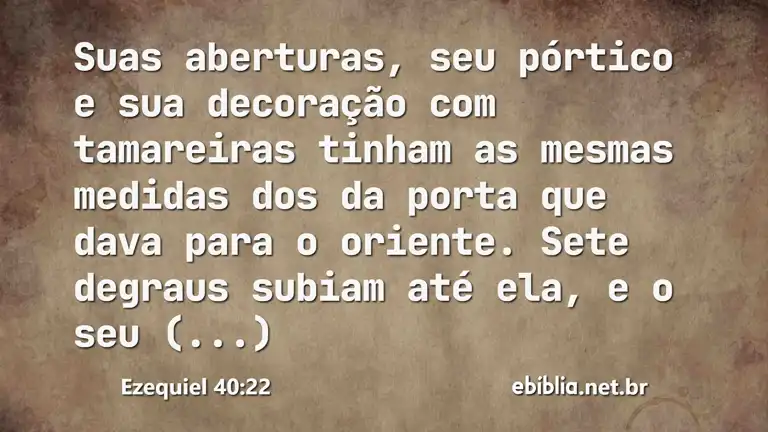 Ezequiel 40:22