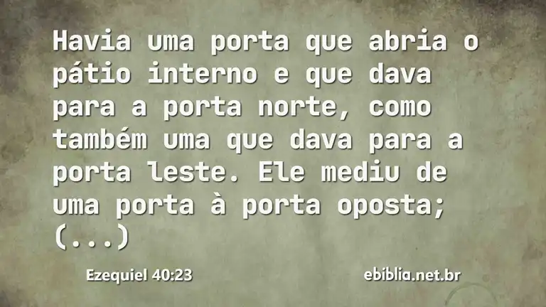 Ezequiel 40:23