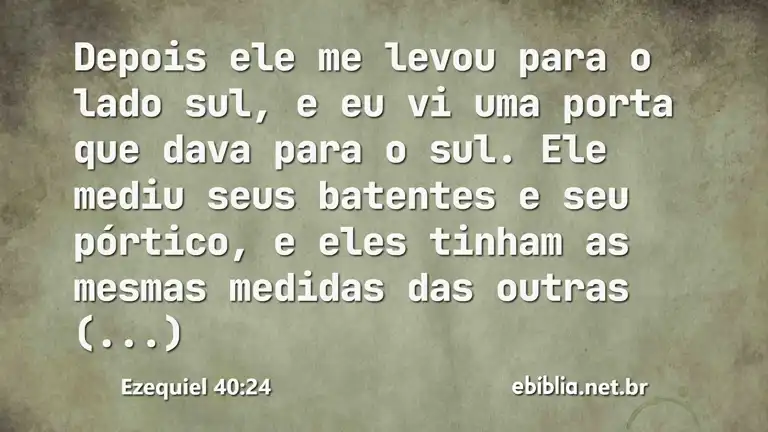 Ezequiel 40:24