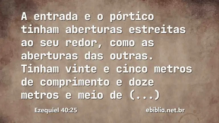 Ezequiel 40:25