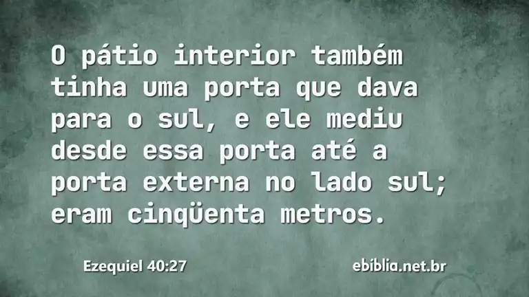 Ezequiel 40:27