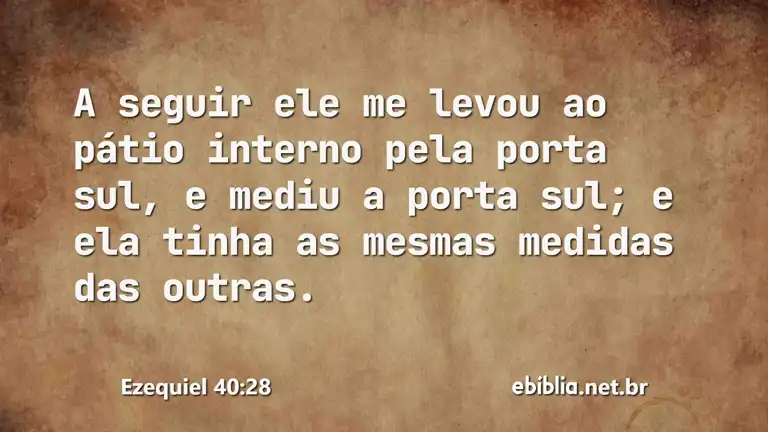 Ezequiel 40:28