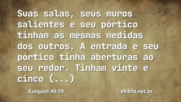 Ezequiel 40:29