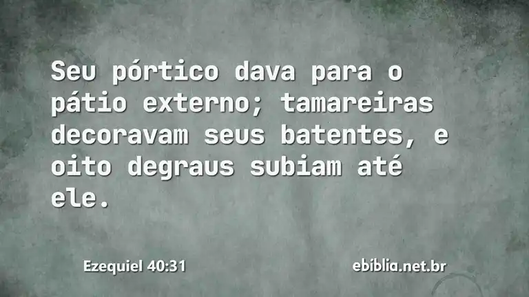 Ezequiel 40:31