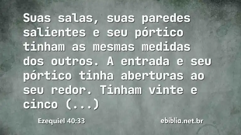 Ezequiel 40:33