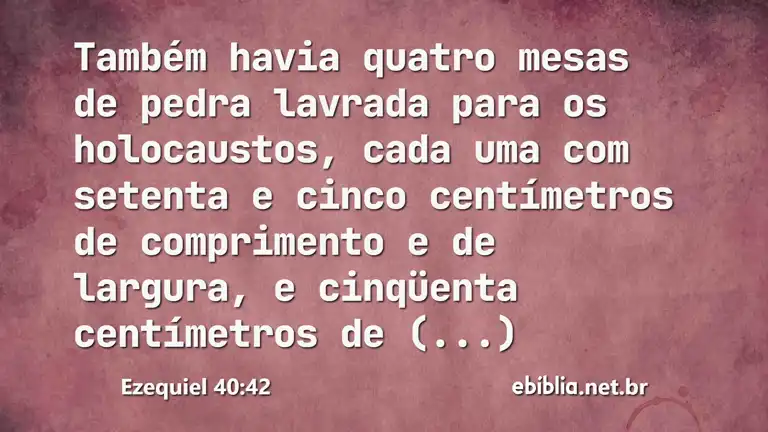 Ezequiel 40:42