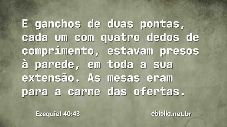 Ezequiel 40:43