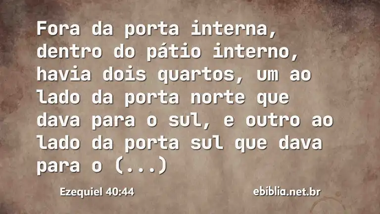 Ezequiel 40:44