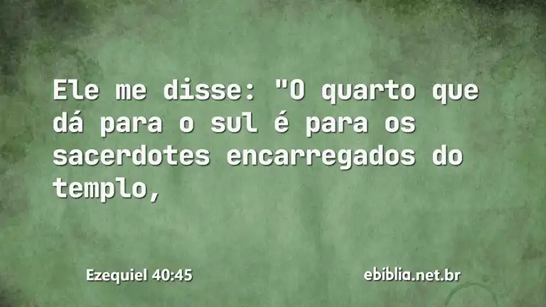 Ezequiel 40:45