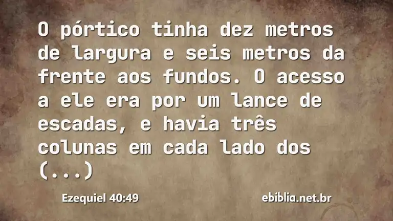 Ezequiel 40:49