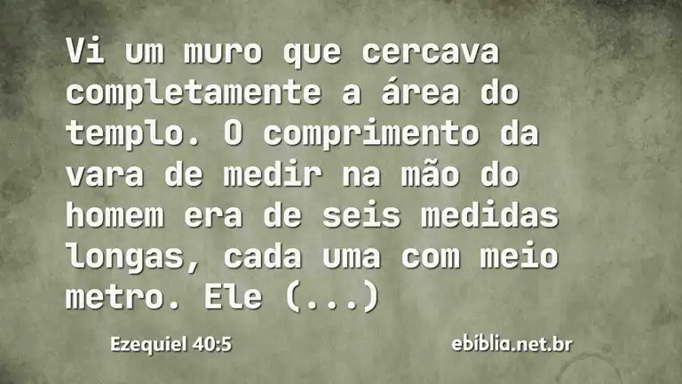 Ezequiel 40:5