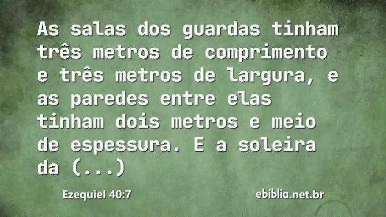 Ezequiel 40:7