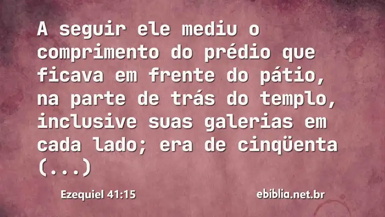 Ezequiel 41:15