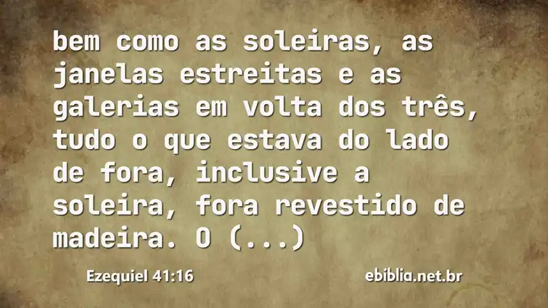 Ezequiel 41:16