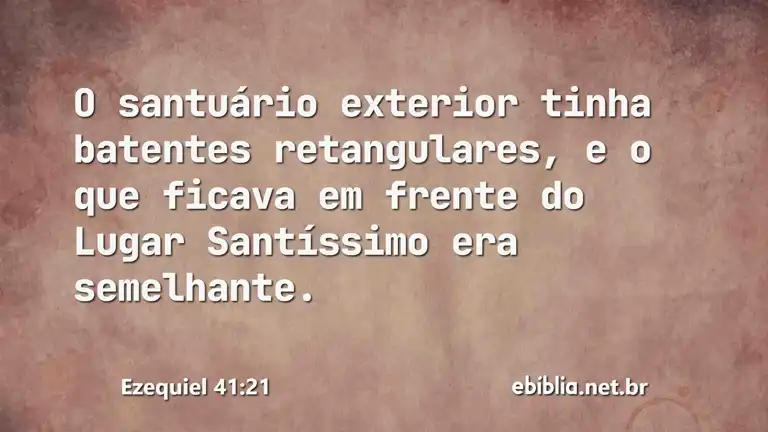 Ezequiel 41:21