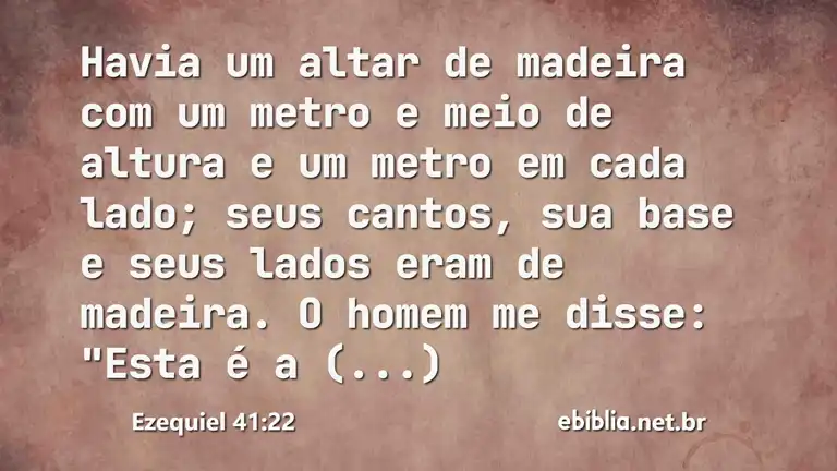 Ezequiel 41:22