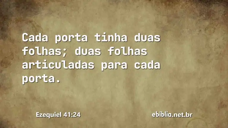 Ezequiel 41:24