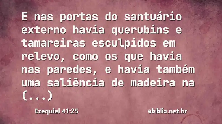 Ezequiel 41:25