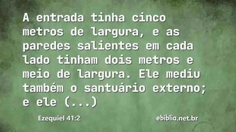 Ezequiel 41:2