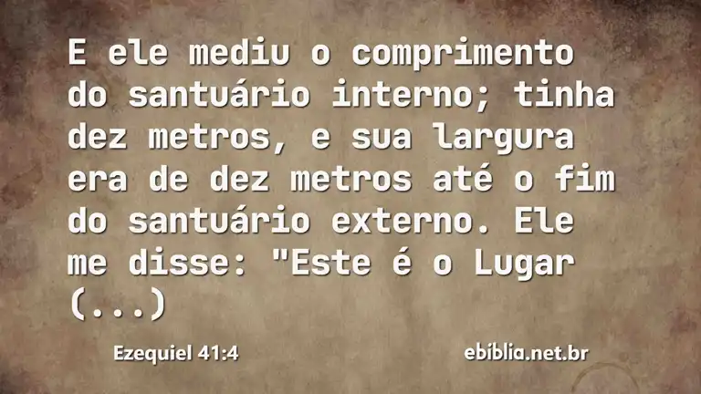 Ezequiel 41:4